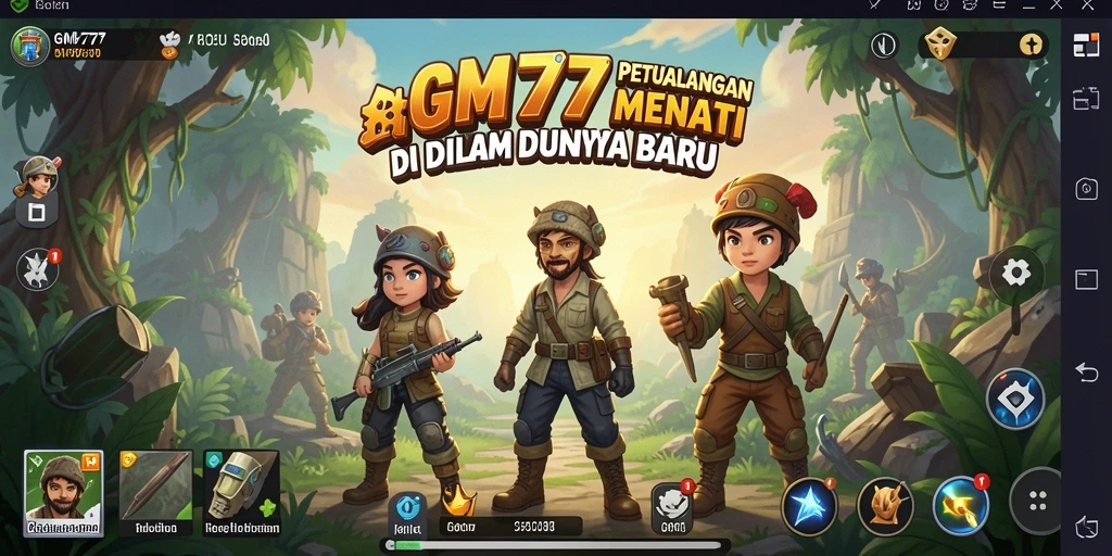 Screenshot gameplay GM777 menunjukkan aksi petualangan yang mengasyikkan.