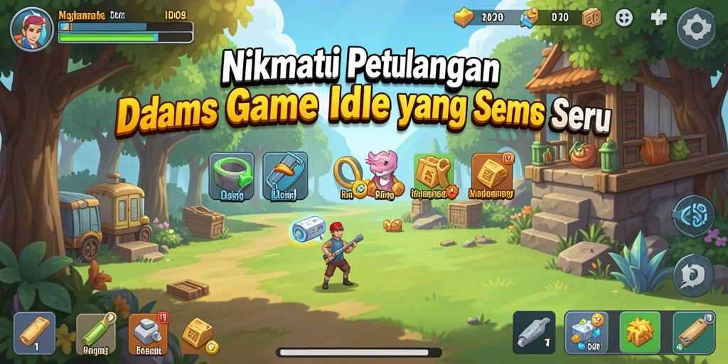 Screenshot ID098 menampilkan gameplay seru dalam permainan Idle.