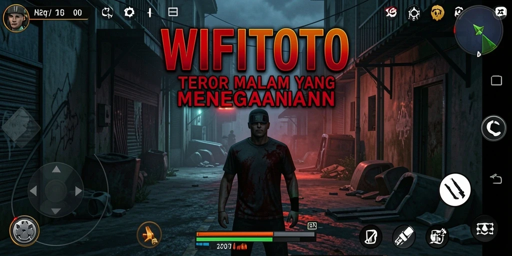 Tangkapan layar menunjukkan momen menakutkan dalam WIFITOTO.